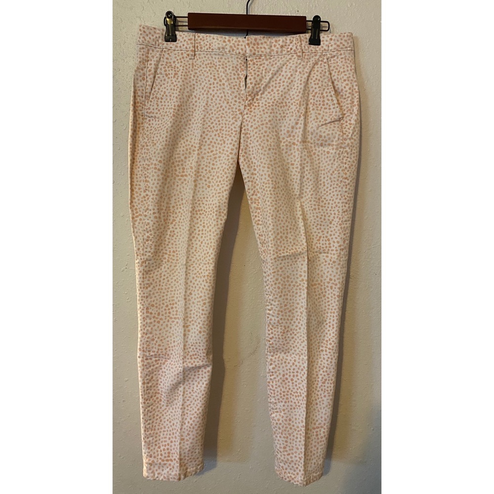 Spotted skinny khakis